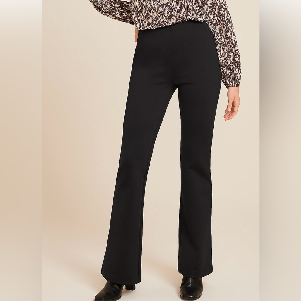 Plus Size, NWT, 2X Maurice’s Women’s Flare, High Rise Pants, True Black